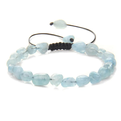 Apatite Stone Bead Bracelet Natural Aquamarines