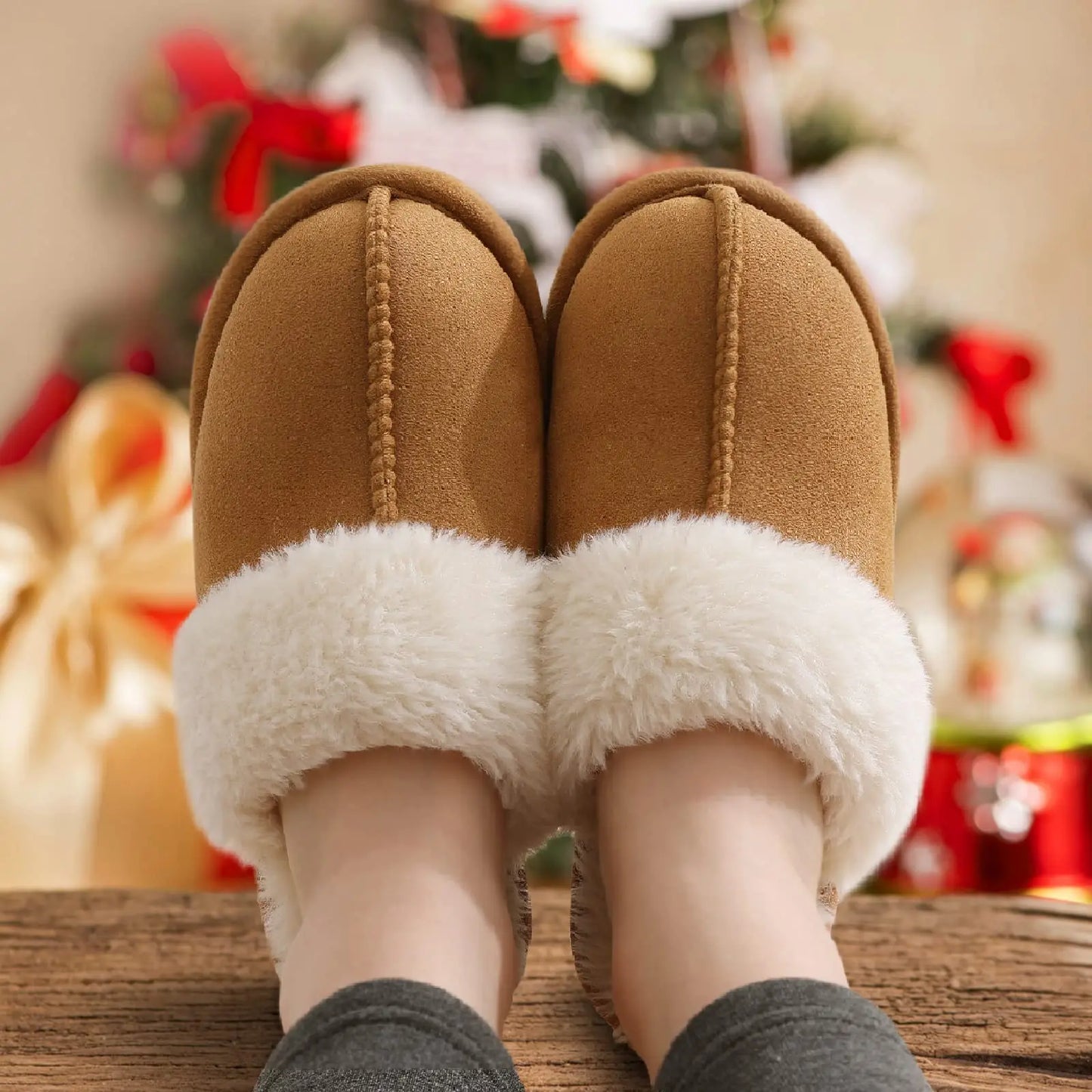New Winter Fuzzy Women Slippers Indoor