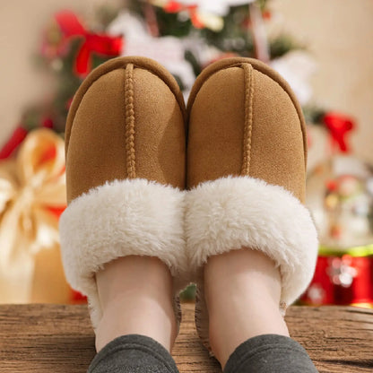 New Winter Fuzzy Women Slippers Indoor