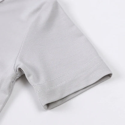 Combinaison à manches courtes en bambou