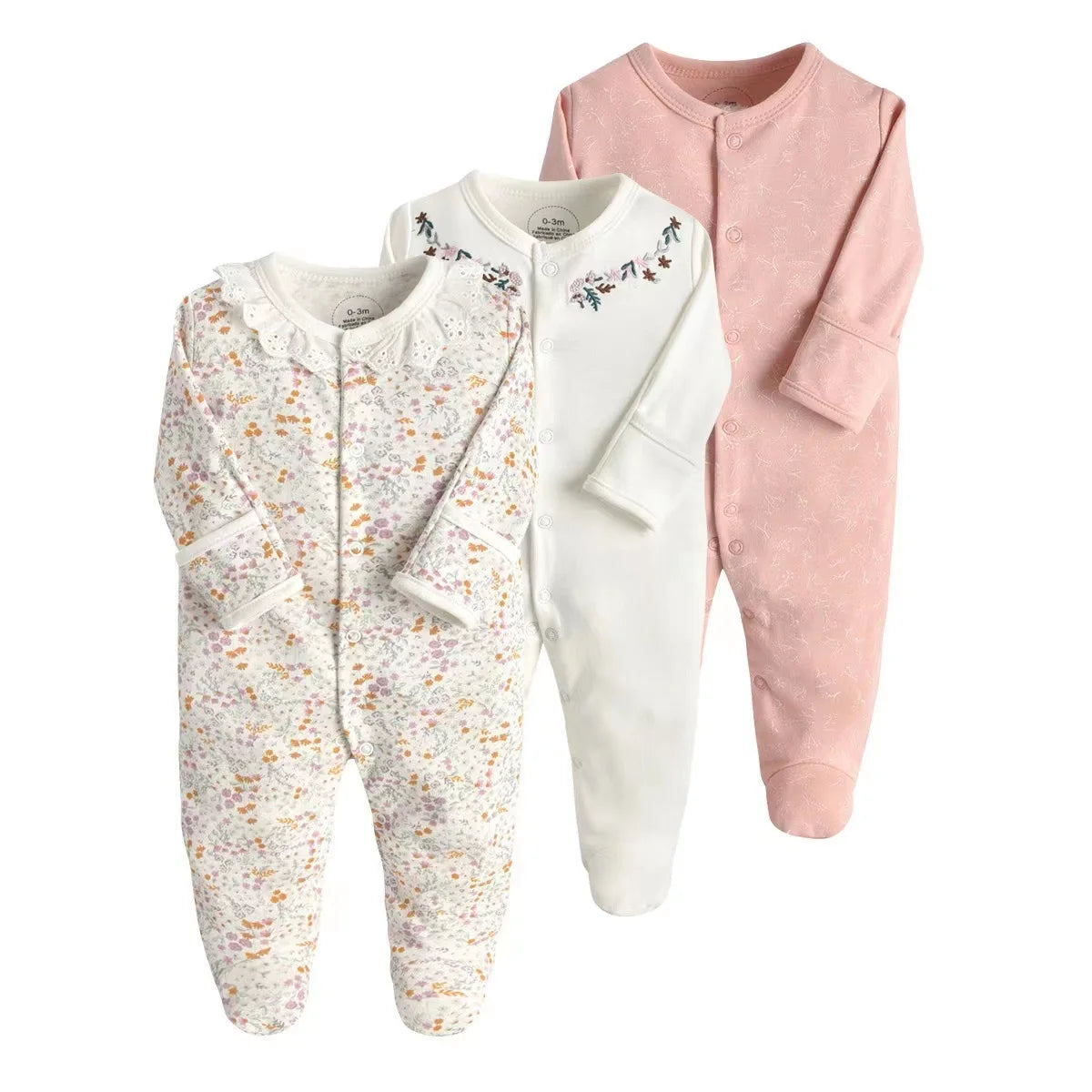3 Pieces Essential Newborn Jumpsuit