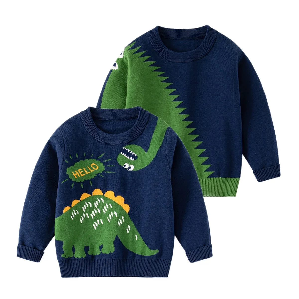 Dinosaur Long-Sleeve Sweater