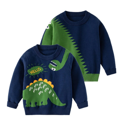 Dinosaur Long-Sleeve Sweater