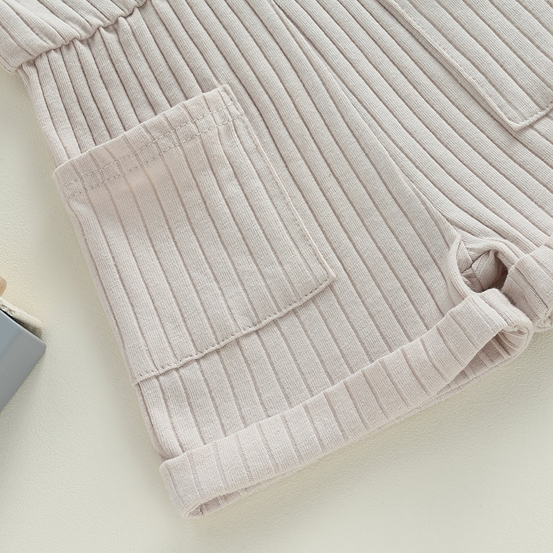 Sleeveless Ribbed Romper