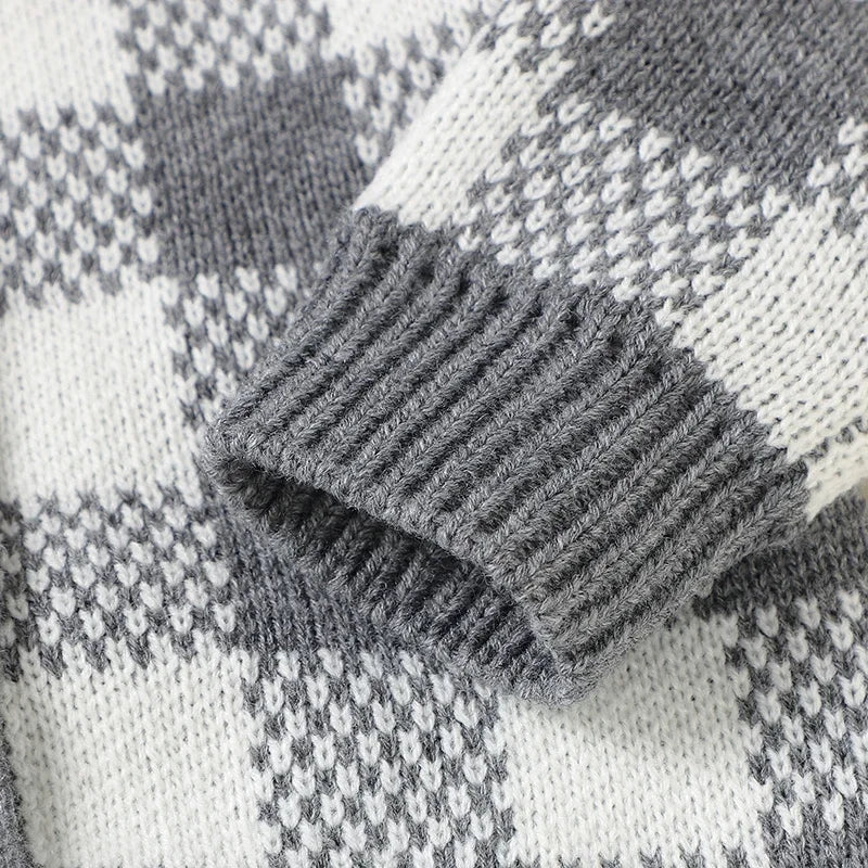 Checkered Hooded Onesie