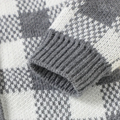 Checkered Hooded Onesie