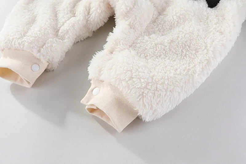 Hooded Thick Fleece Jumpsuit