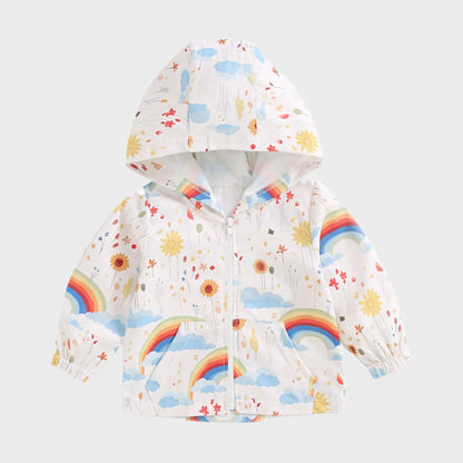 Hooded Rainbow Coat
