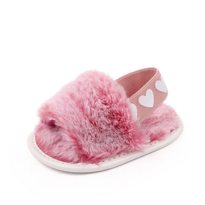 Faux Fur Newborn Shoe