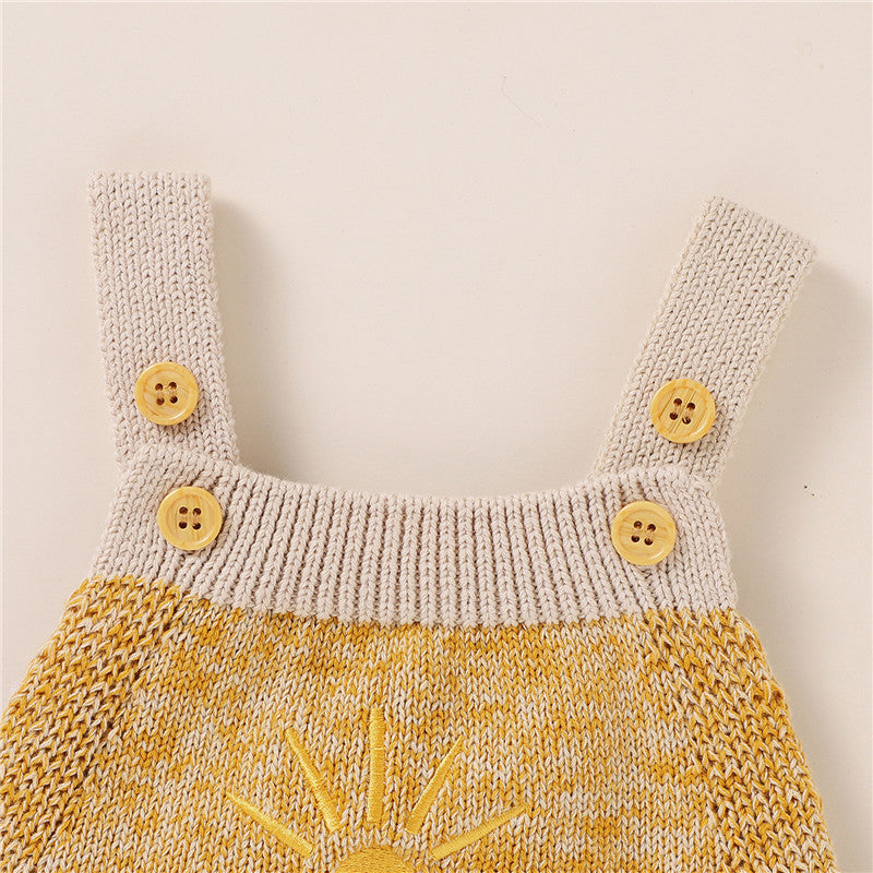 Knitted Sun Embroidered