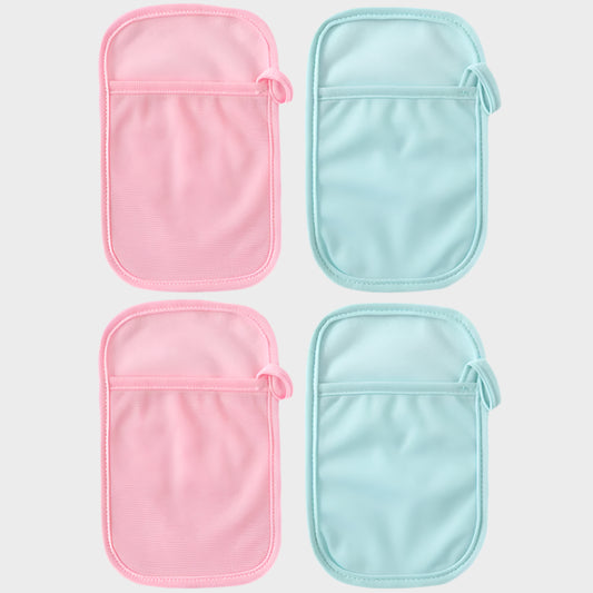 4 Pieces Washcloth Gloves