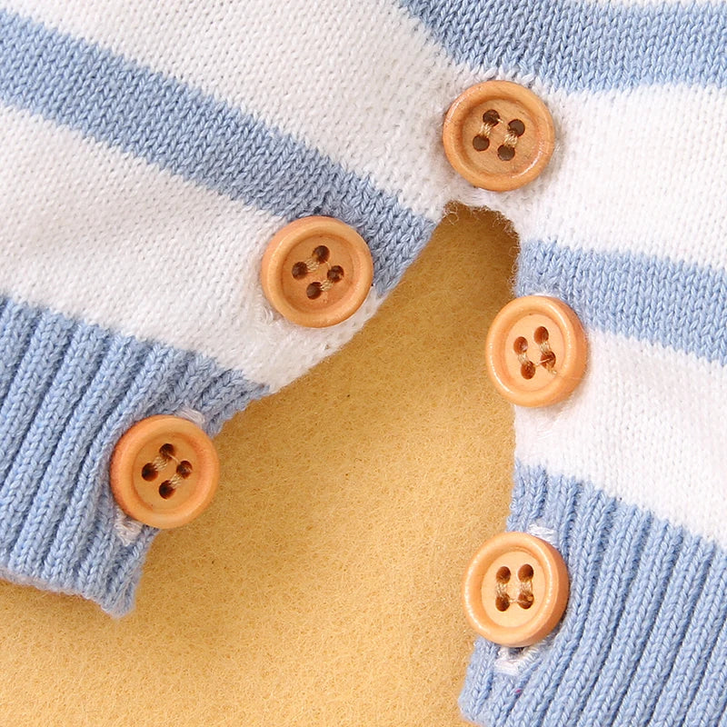 Strips Short Sleeve Romper