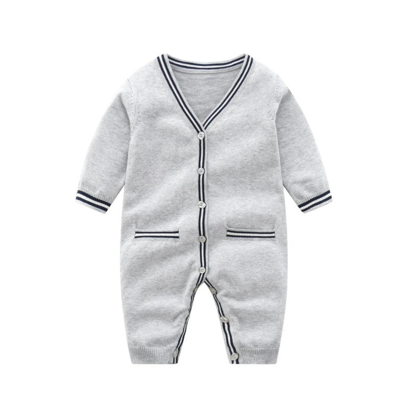 V-neck Knitted Jumpsuit