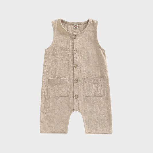 Barboteuse sans manches pour bébé 
