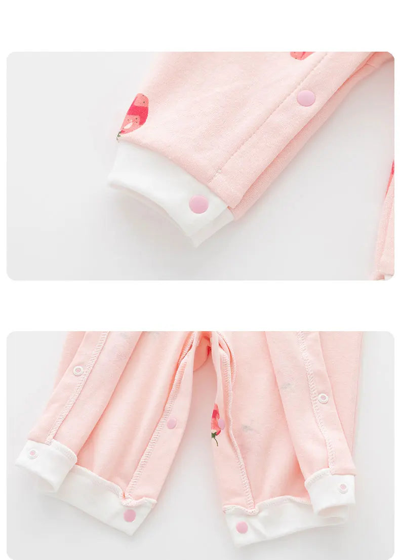 Single Breasted Straw Berry Jumpsuit