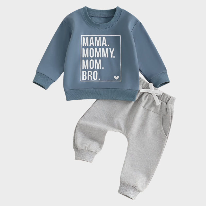 2 Piece Set Long Sleeve Sweatshirt with Long Pants