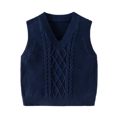 Gilet en tricot à col en V slim
