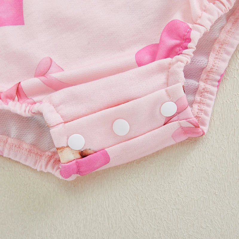 Body à manches longues avec bandeau et motif ours de dessin animé 