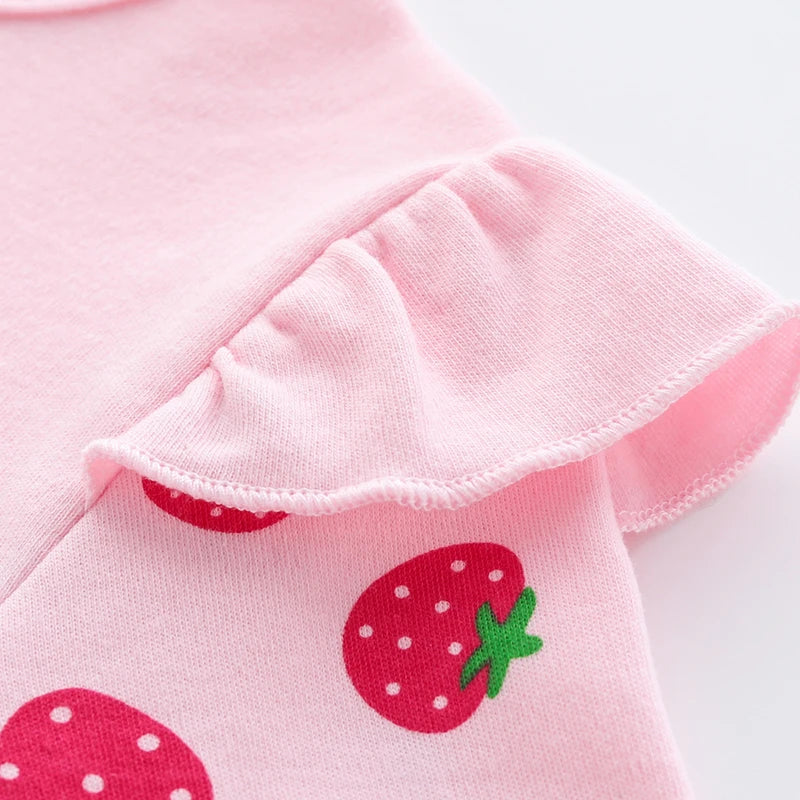 Strawberry Long-Sleeved Jumpsuit