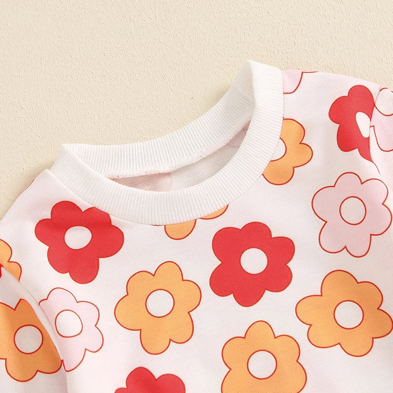 2 Pieces Floral  Suit