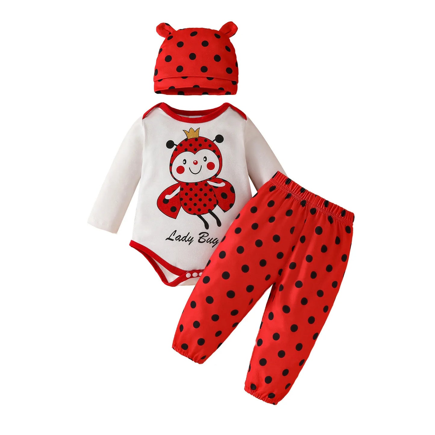 3 Piece Polka Dots Suit
