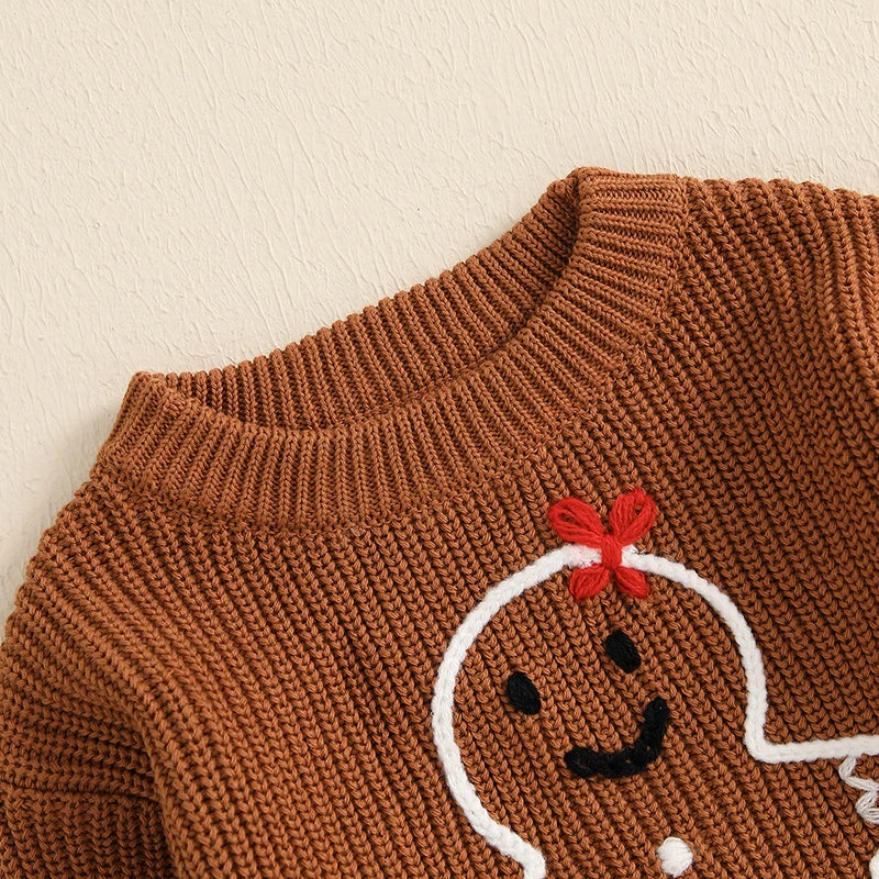 Gingerbread Man Embroidery Top