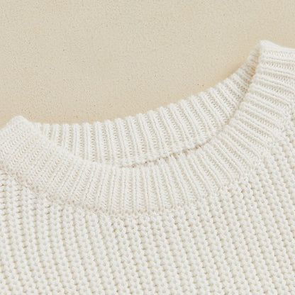 Strawberry Embroidered Long Sleeve Sweater