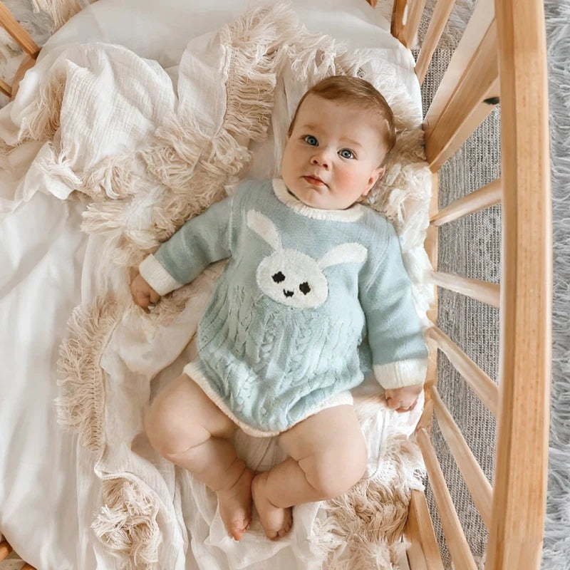 Knitted Embroidered Bodysuit