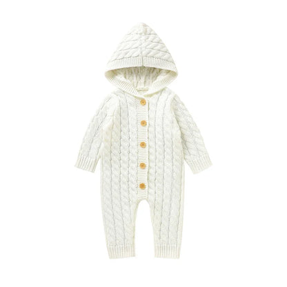 Knitted Autumn Hooded Grow suit