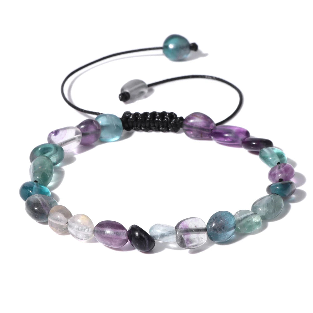 Apatite Stone Bead Bracelet Natural Aquamarines