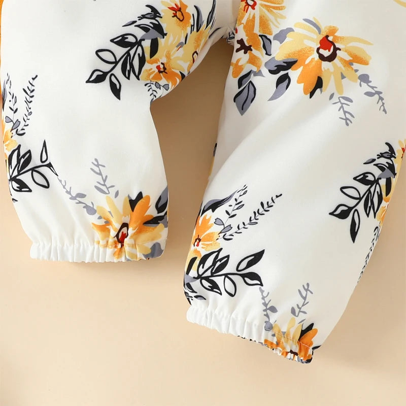 3 Piece Floral Casual Outfit