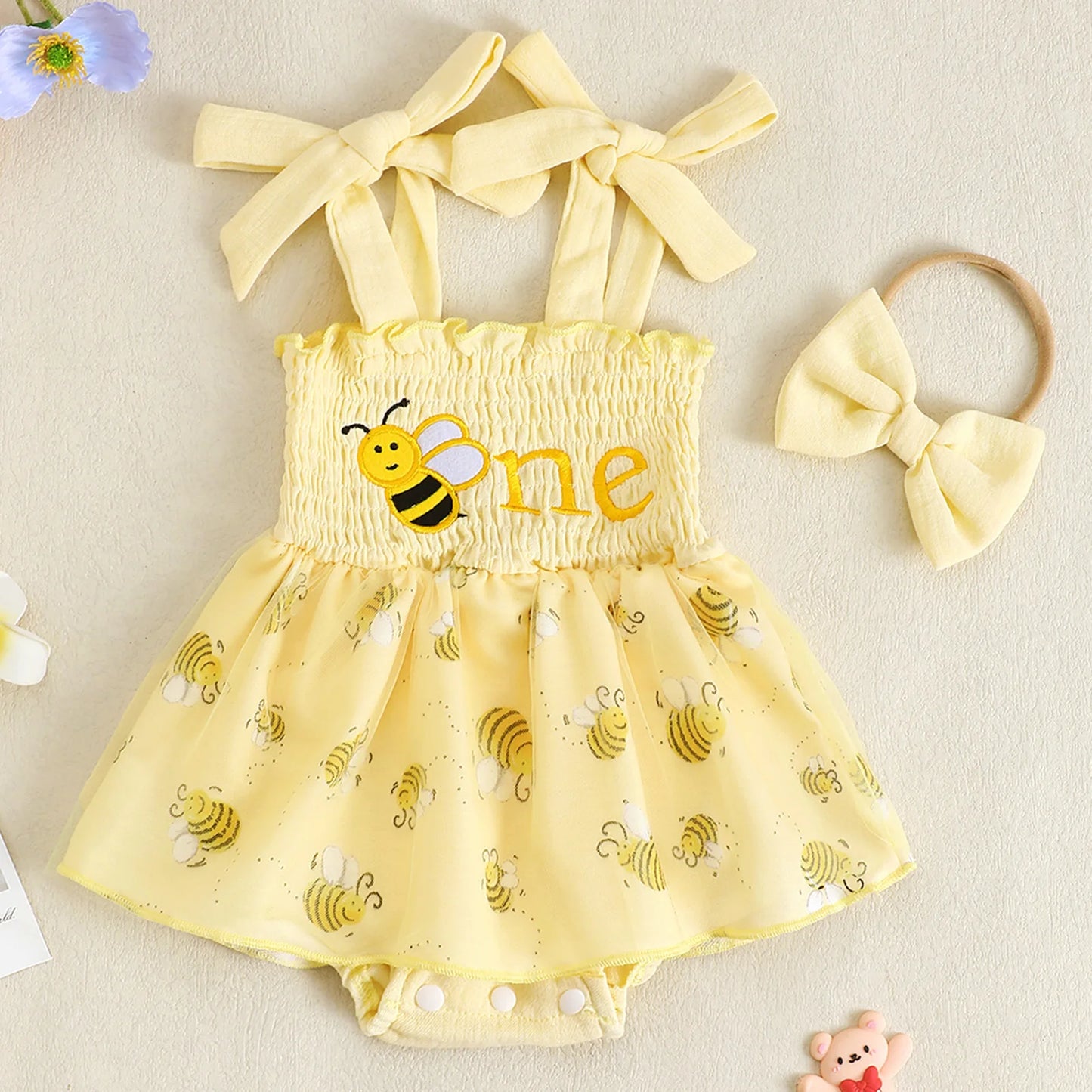 Floral & Fauna Romper Dress