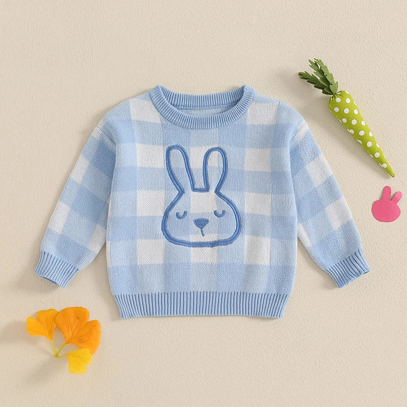 Checkered Bunny Sweater