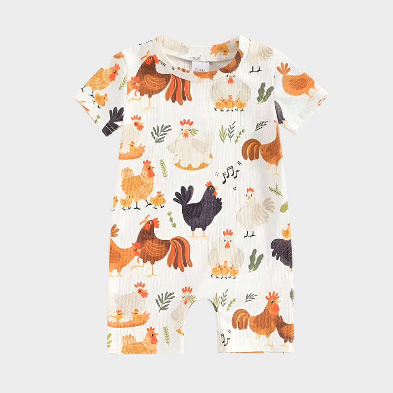Floral & Fauna Farm Romper