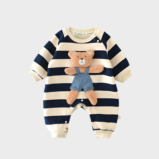 Embroidered Baby Bear Jumpsuit