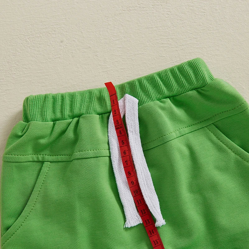 2 Piece Embroidered Gingham Plaid Outfit