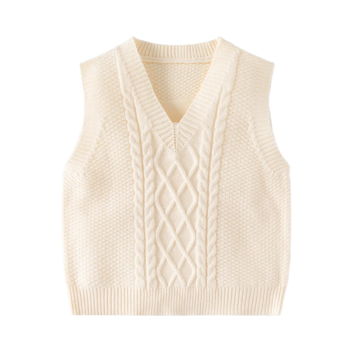 Gilet en tricot à col en V slim
