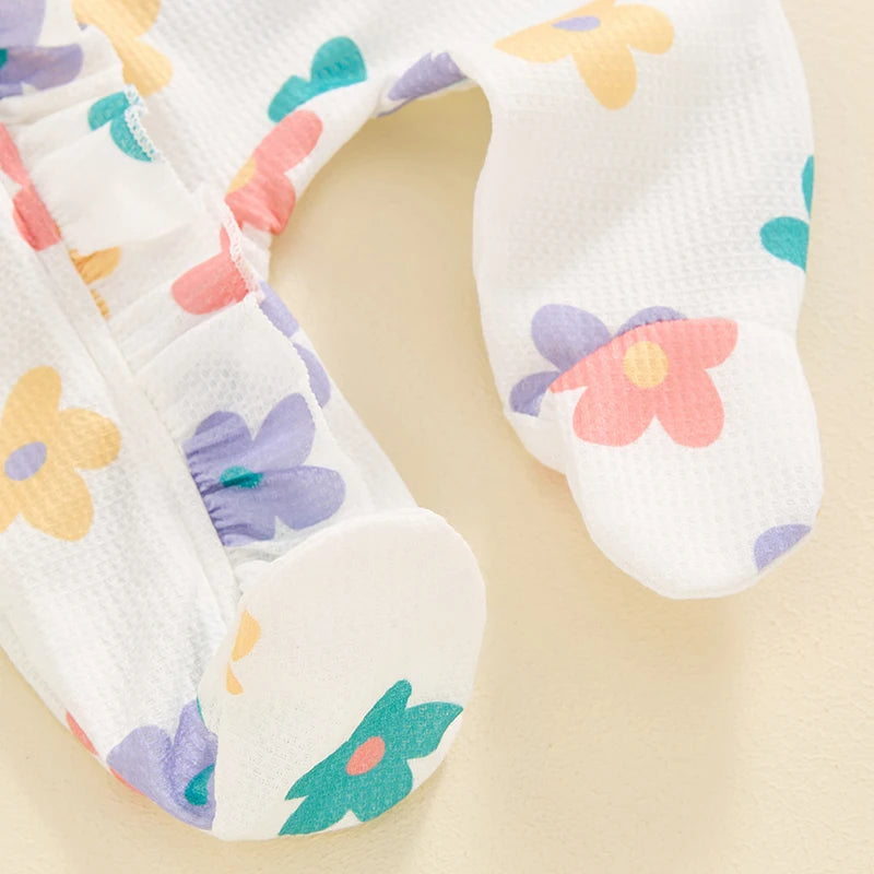 Combinaison fleurie avec bandeau