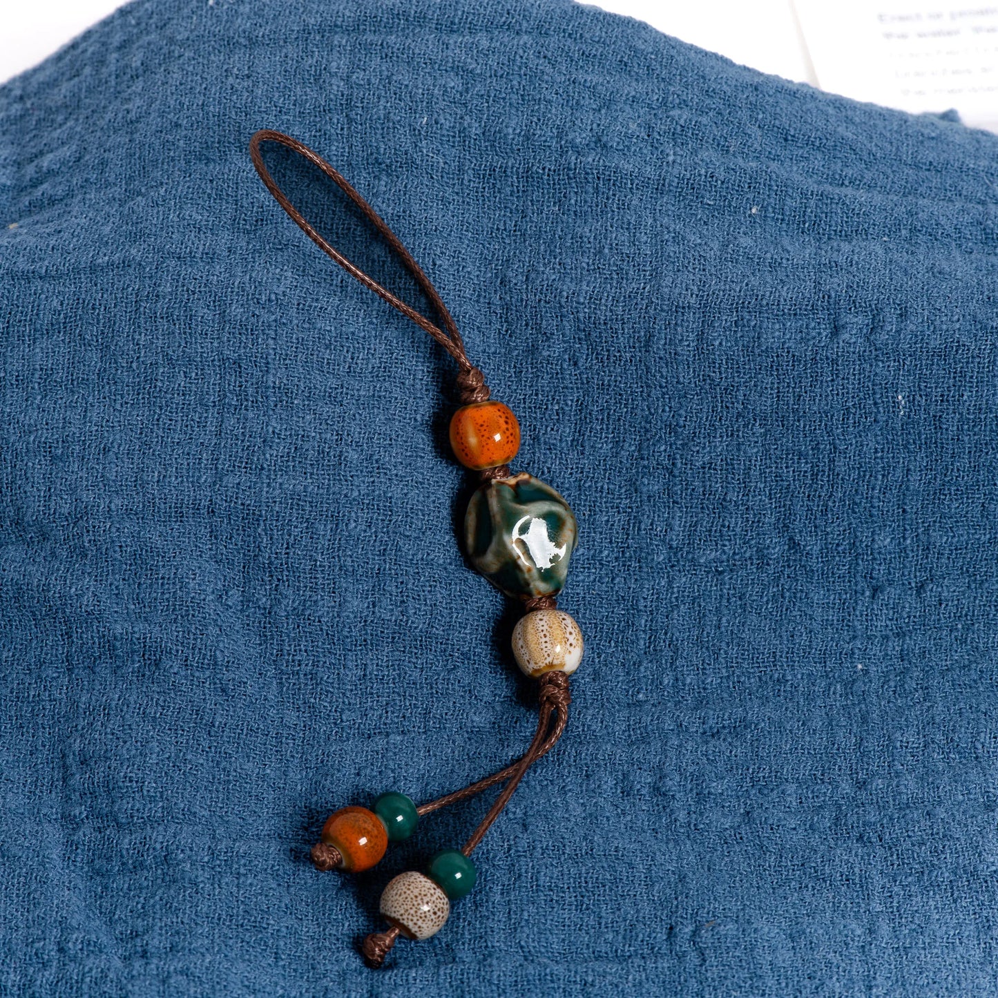 Vintage Ceramic Peach Charm