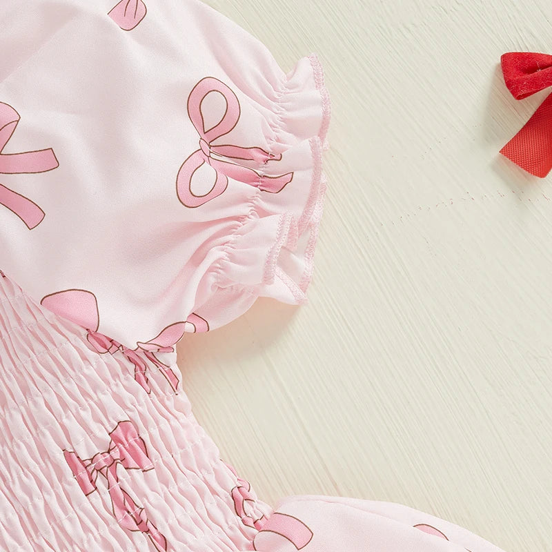 Summer Short Sleeve Romper Dress