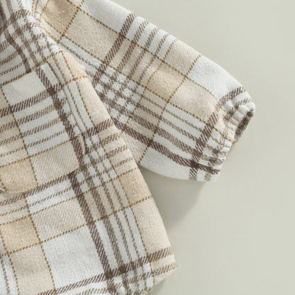 Body à motif écossais vintage 