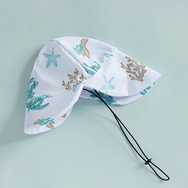 Maillot de bain 2 pièces à imprimé floral et protection contre les ruées vers la faune