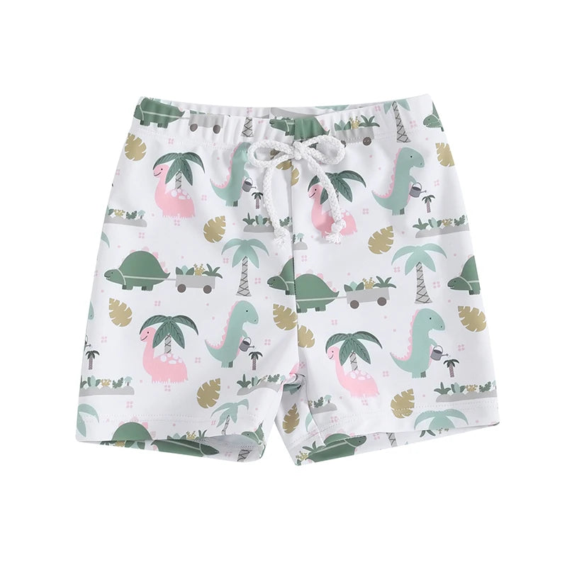 Maillot de bain à motifs floraux et fauniques