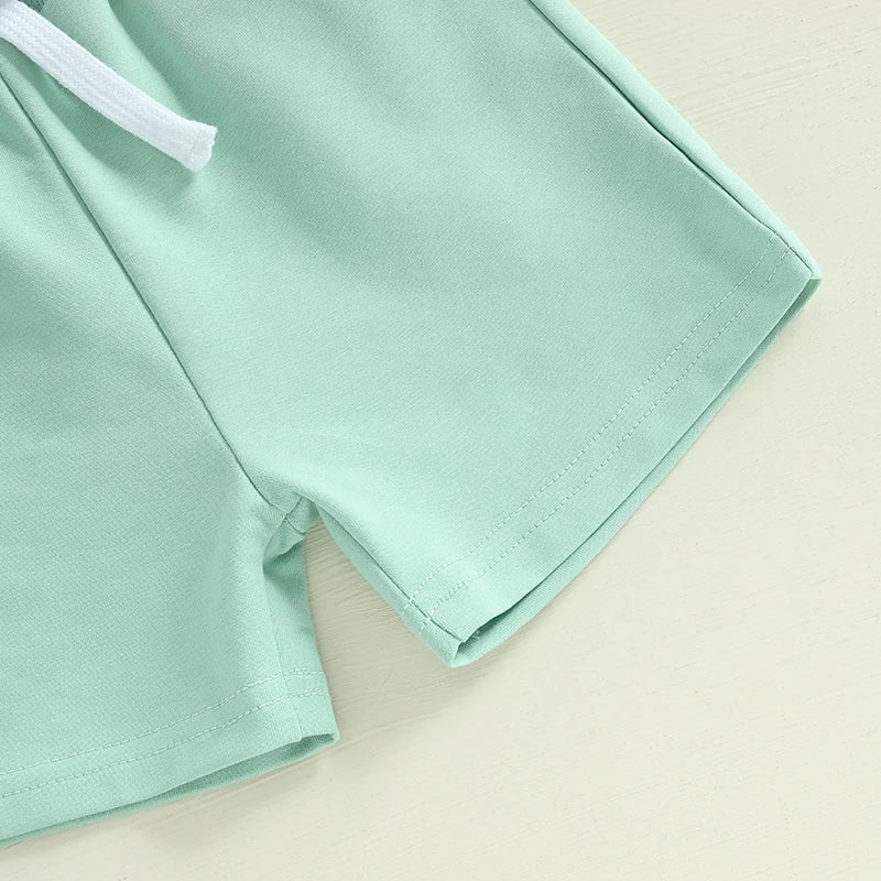 Summer Outfits Golf Embroidered Stripe Outfit