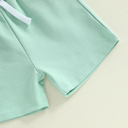 Summer Outfits Golf Embroidered Stripe Outfit