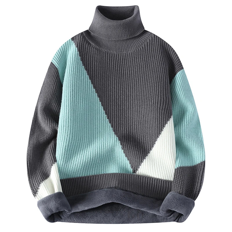 Turtleneck Sweater Fleece Pullovers