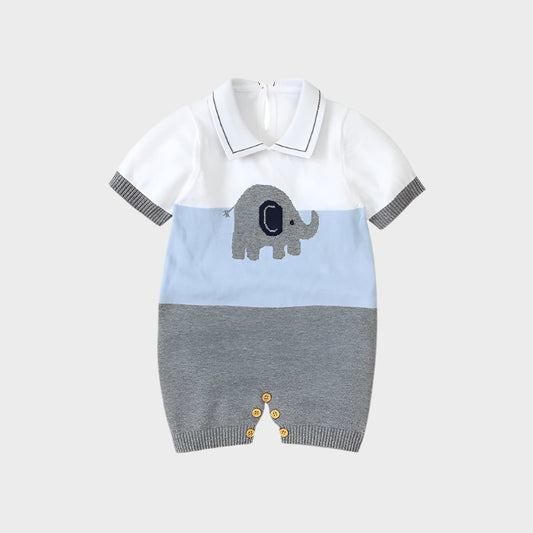 Doll Collar Short Sleeve Romper