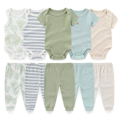 5 Sets Bodysuit with Pants