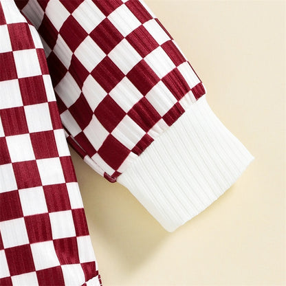 2 Piece Checkered Outfit