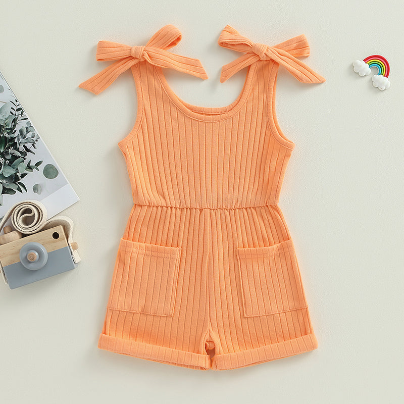Sleeveless Ribbed Romper